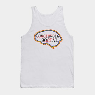 Cerebro con pensamiento de Conciencia Social Tank Top